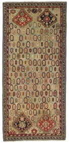 Antique Caucasian Shirvan Long Rug 4'3" x 9'5" (1.30 x 2.87 M)