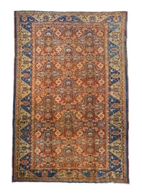 Antique Persian Heriz Rug 7'7" x 11'8" (2.31 x 3.56 M)