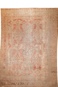 Fine Antique Oushak  Rug 9'3" x 12' (2.82 x 3.66 M)