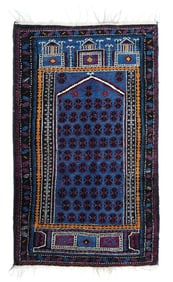 Vintage Persian Balouch Rug 3'3" x 5'5" (0.99 x 1.65 M)