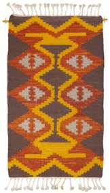 Fine Swedish Kilim Rug 2'2" x 3'8" (0.66 x 1.12 M)