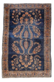 Fine Antique Persian Mohajeran Sarouk Rug 3'4" x 4'11" (1.02 x 1.50 M)