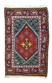 Vintage Turkish Rug 2'6" x 4' (0.75 x 1.22 M)