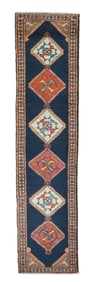 Vintage North West Persian Long Rug 2'5" x 11' (0.74 x 3.35 M)