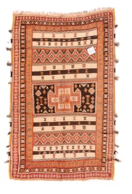 Vintage Moroccan Kilim Rug 5'3'' x 8'3'' (1.60 x 2.51 M)