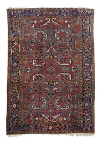 Vintage Persian Heriz Rug 6'5" x 9' (1.96 x 2.74 M)
