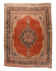 Antique Persian Mashad Rug 12'0'' x 15'6'' (3.66 x 4.72 M)