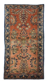 Antique Persian Sarouk Rug 2'6" x 4'10" (0.76 x 1.47 M)