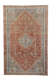 Antique Persian Qashqai Rug 5'2" x 8'3" (1.57 x 2.51 M)