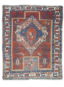 Antique Caucasian Kazak Rug 3'6" x 5'3 (1.07 x 1.60 M)