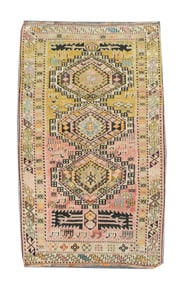 Antique Caucasian Shirvan Rug 2'11" x 4'9" (0.89 x 1.45 M)