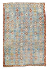 Turkish Oushak Rug 3'3" x 4'9" (0.99 x 1.45 M)