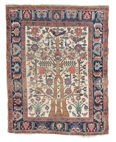 Fine Antique Persian Kurdish Rug 3'11" x 5' (1.19 x 1.52 M)