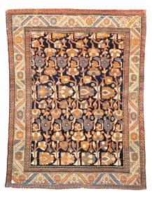 Antique Persian Malayer Rug 3'6" x 4'8" (1.07 x 1.42 M)