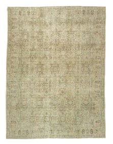 Vintage Persian Tabriz Rug 8'8" x 11'7 (2.64 x 3.53 M)