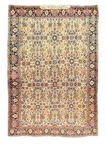 Fine Antique Persian Farahan Sarouk Signed and Date Rug 6'10" x 9'8" (2.08 x 2.95 M)