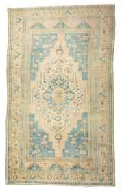 Turkish Oushak Rug 7'7" x 11'7" (2.31 x 3.53 M)