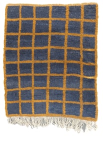 Vintage Swedish Rug 4'1" x 4'10" (1.24 x 1.47 M)