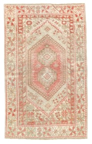 Vintage Turkish Anatolia Rug 3'5" x 5'5" (1.04 x 1.65 M)
