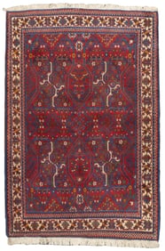 Vintage Persian Joshaghan Rug 3'7" x 5'4" (1.09 x 1.63 M)