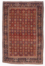 Antique Persian Halvai Bidjar Rug 4'10" x 7'3" (1.47 x 2.21 M)