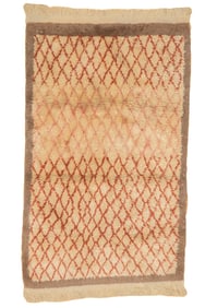 Vintage Turkish Shag Rug 4' x 6'3" (1.22 x 1.91 M)