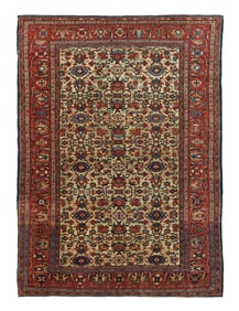 Antique Persian Farahan Sarouk Rug 4'3'' x 6'2'' (1.30 x 1.88 M)