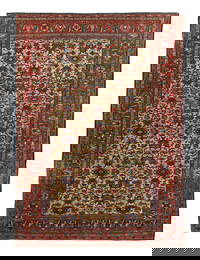 Antique Persian Farahan Sarouk Rug 4'3'' x 6'2'' (1.30 x 1.88 M)