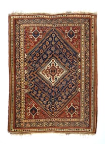 Antique Persian Qashqai Rug 4'8'' x 6'2'' (1.42 x 1.88 M)