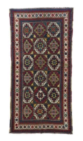 Antique Mogan Kazak Rug 4'0'' x 7'8'' (1.22 x 2.34 M)