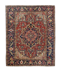 Antique Persian Serapi Rug 4'10'' x 6'0'' (1.47 x 1.83 M)