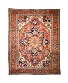 Antique Persian Heriz Rug 9'9'' x 12'6'' (2.97 x 3.81 M)