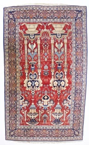 Antique Persian Kashan Rug 6'11" x 11'10" (2.11 x 3.61 M)