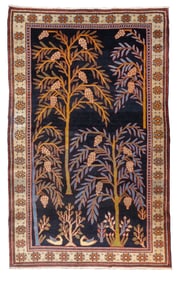 Antique Persian Bakhshayesh Rug 4'2" x 6'11" (1.27 x 2.11 M)