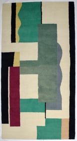 Mid Century French Design by Fernand Lager Rug 4'7" x 8'9" (1.40 x 2.67 M)