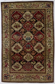 Antique Persian Tehran Rug 4'6" x 7' (1.37 x 2.01 M)