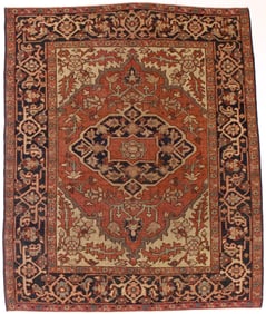 Antique Persian Heriz/Serapi Rug 5'1" x 6'1" (1.55 x 1.85 M)