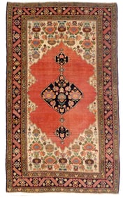 Antique Persian Farahan Rug 3'10" x 6'6" (1.17 x 1.98 M)