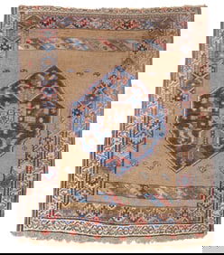 Antique Persian Sarab Rug 3'7" x 4'4" (1.09 x 1.32 M)