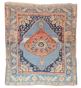 Antique NW Persian Rug 4'4" x 4'11" (1.32 x 1.50 M)