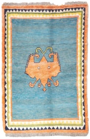 Vintage Persian Gabbeh Rug 4'4" x 6'6" (1.32 x 1.98 M)