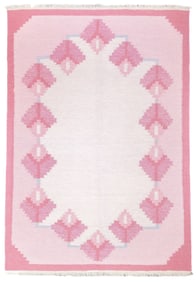 Vintage Swedish Kilim Rug 4'6" x 6'6" (1.37 x 1.98 M)