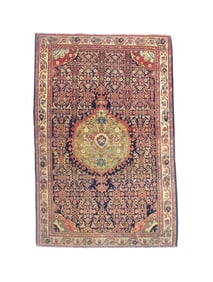 Antique Persian Farahan Rug 4'4" x 6'7" (1.32 x 2.01 M)