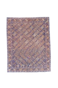 Antique Persian Khamseh Rug 4'8" x 5'10" (1.42 x 1.78 M)