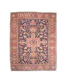 Antique Persian Serapi Rug 8'1" x 10'4" (2.46 x 3.15 M)