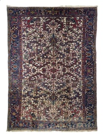 Vintage Persian Heriz Rug 7'4" x 10'5" (2.24 x 3.18 M)