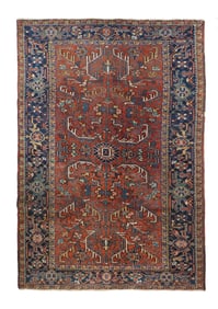 Vintage Persian Heriz Rug 6'2" x 8'9" (1.88 x 2.67 M)