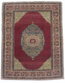 Antique Persian Doroksh Rug 4' x 5'1" (1.22 x 1.55 M)