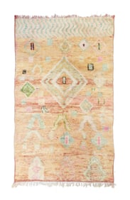 Vintage Morrocan Rug 4'10" x 8'1" (1.47 x 2.46 M)