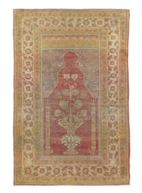 Antique Persian Tabriz Rug 4'3" x 6'4" (1.30 x 1.93 M)